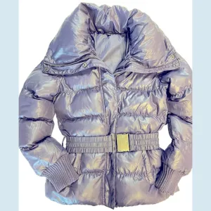 Sisley Purple Puffer jacket  size 40 (medium)