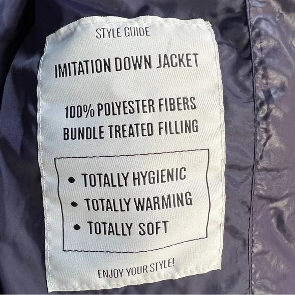 Sisley Purple Puffer jacket  size 40 (medium)