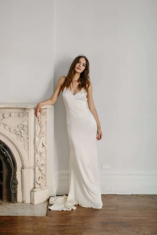 Size 6 Alexandra Grecco Astrid Ivory Gown