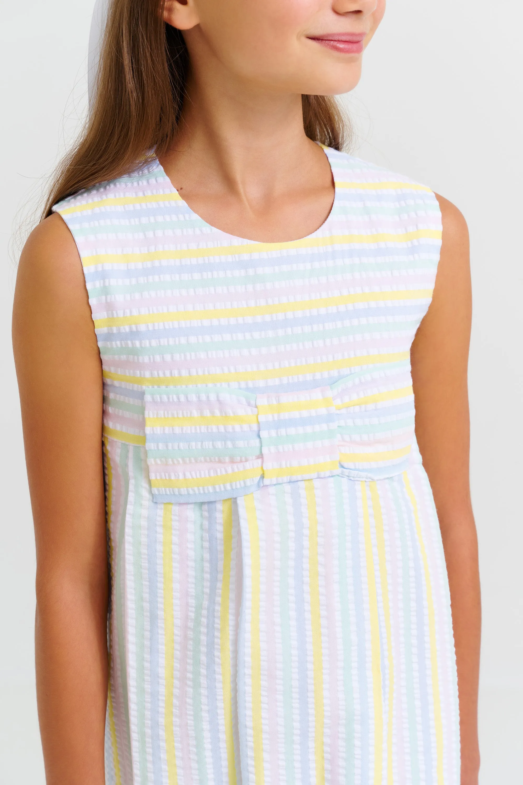 Sleeveless Darcy Dress - Siesta Key Seersucker