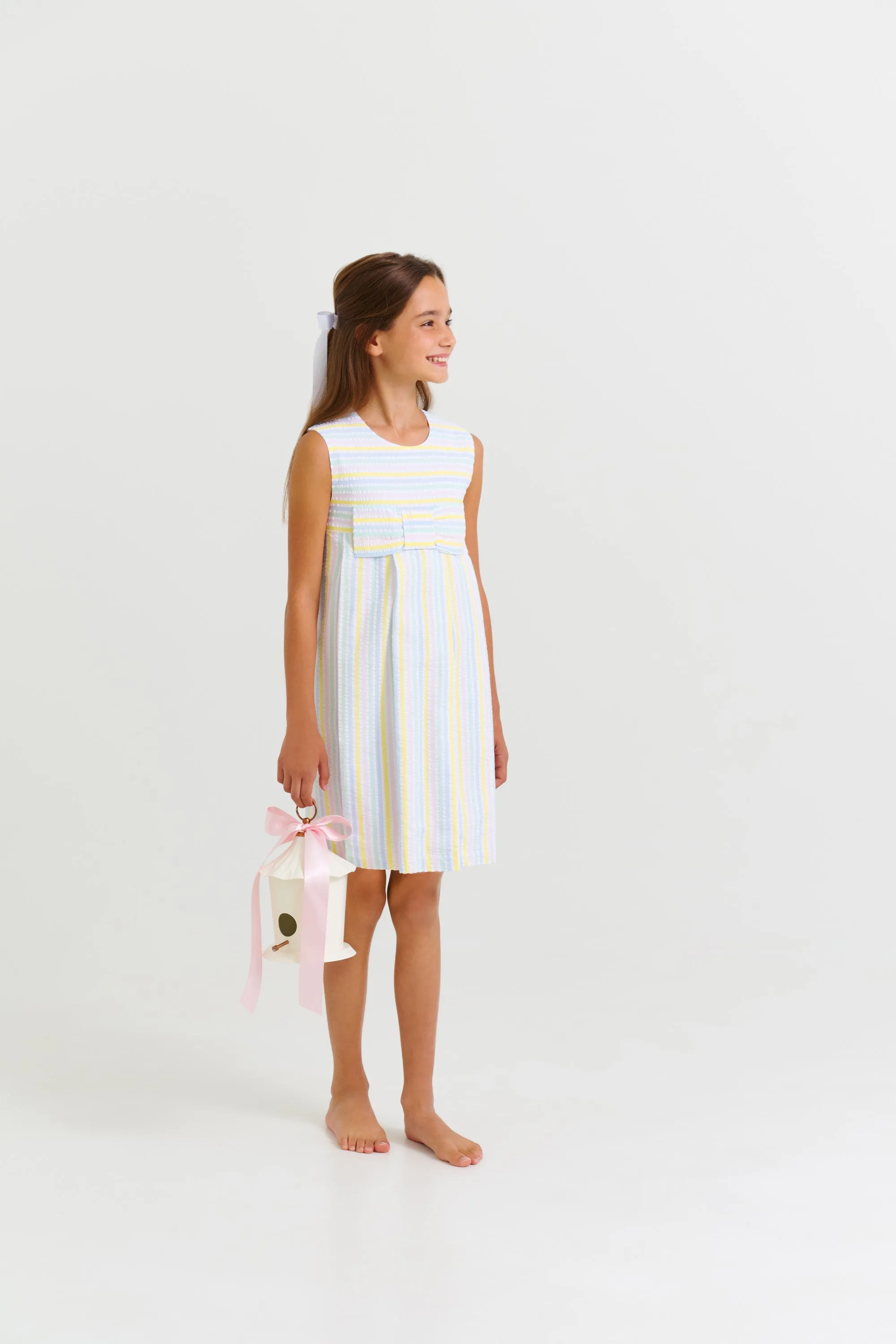 Sleeveless Darcy Dress - Siesta Key Seersucker