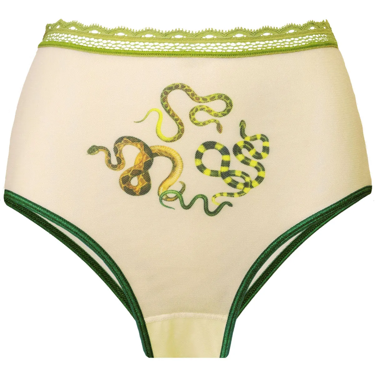 Snakes Printed High Waist Undies