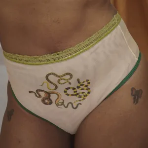 Snakes Printed High Waist Undies
