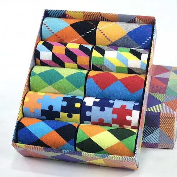 Socks - Geometric Crew