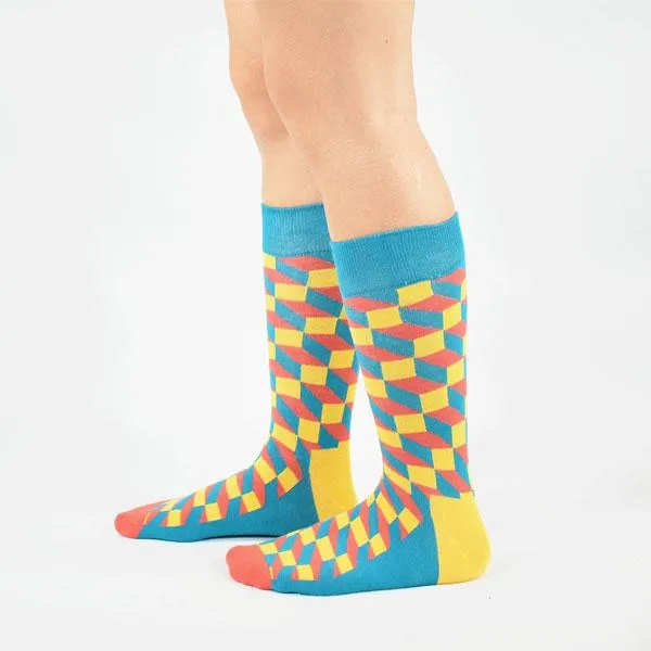 Socks - Geometric Crew