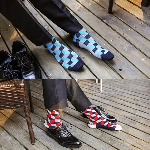Socks - Geometric Crew