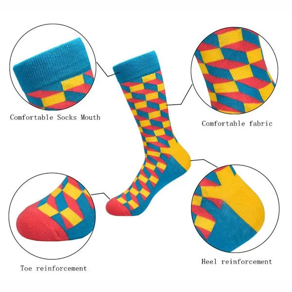 Socks - Geometric Crew