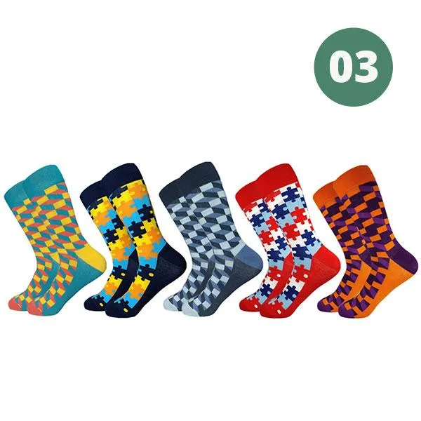 Socks - Geometric Crew