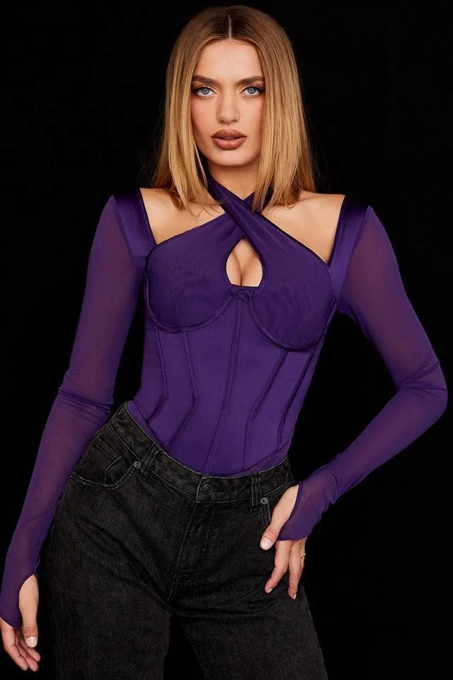 Sofia 3D Long Sleeve Body Suit Shapewear for Women