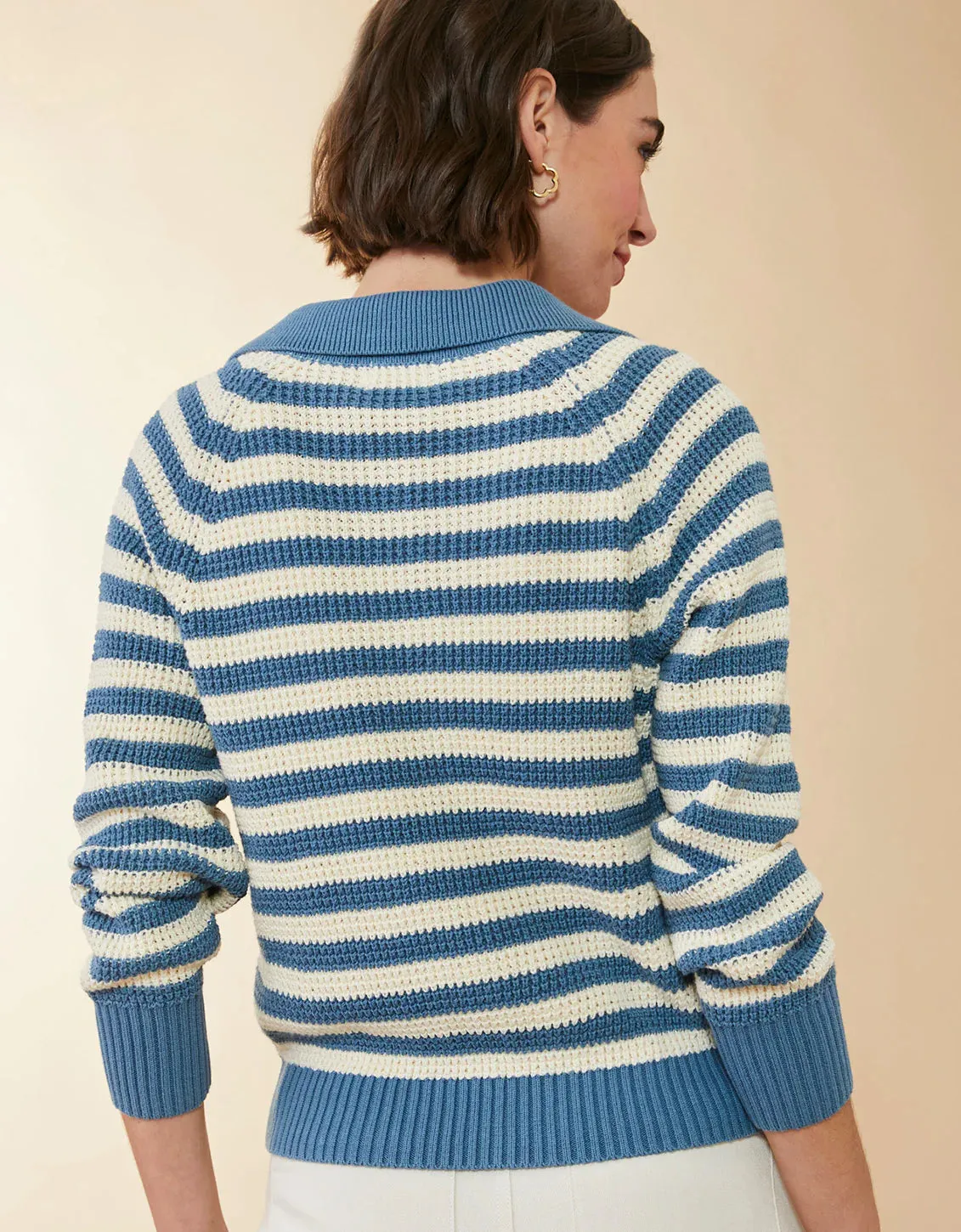 Spartina 449 Lydie Cardigan Bluestone Stripe