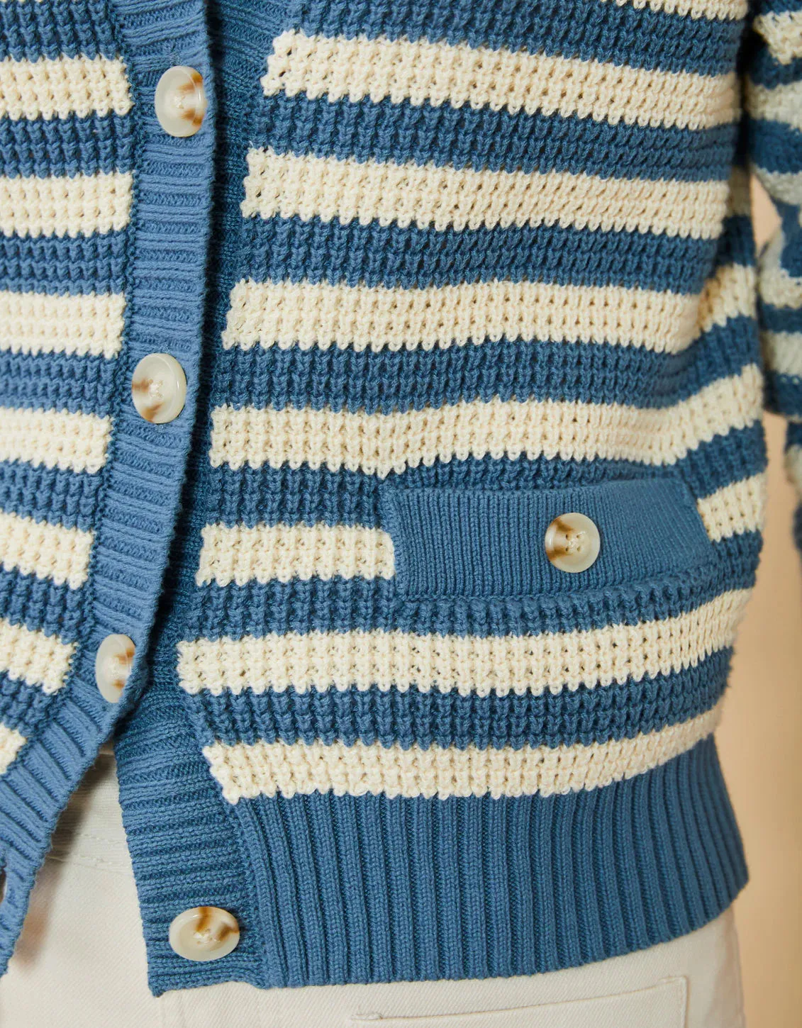 Spartina 449 Lydie Cardigan Bluestone Stripe