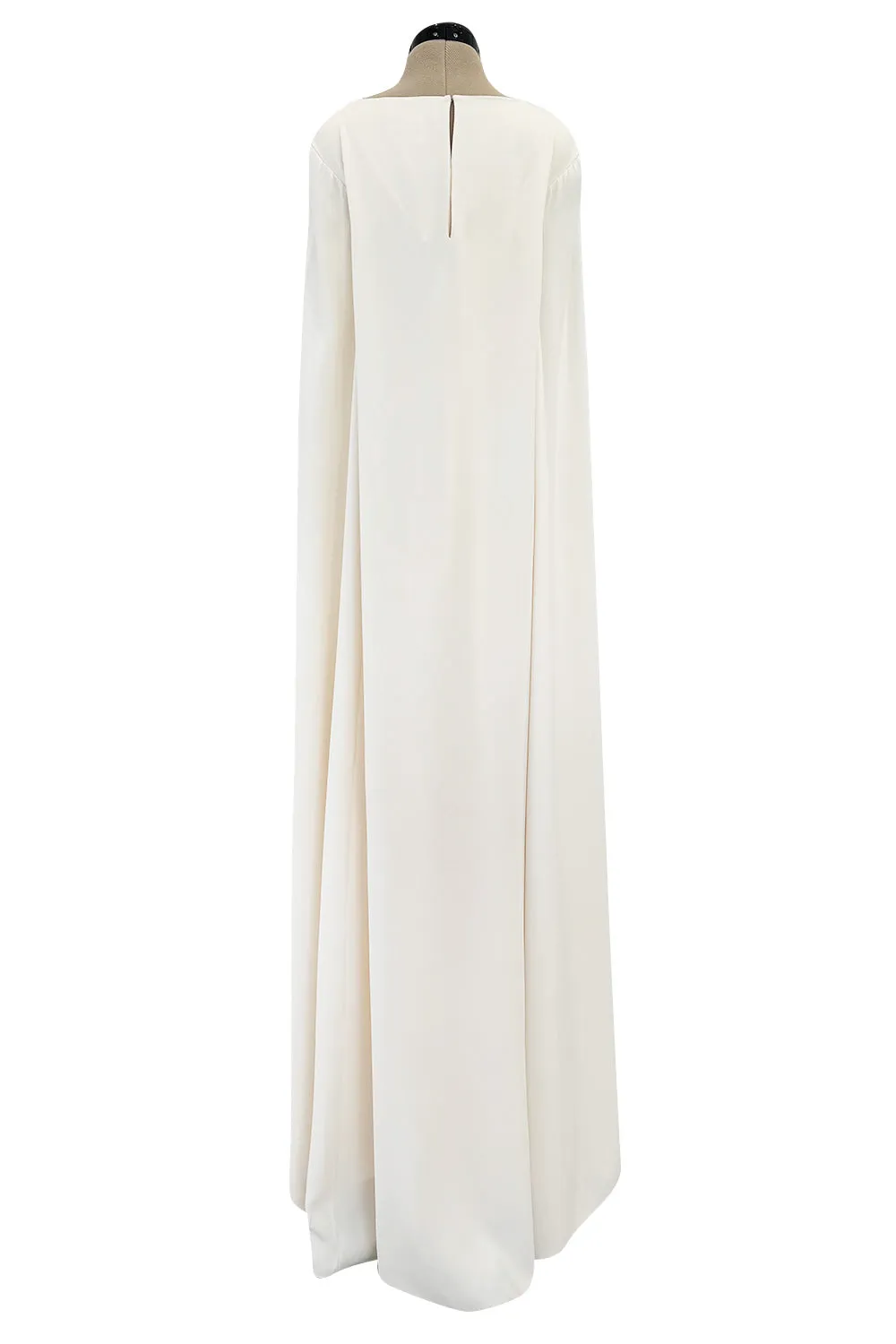Spring 2019 Oscar de la Renta by Laura Kim & Fernando Garcia Gold Embellished Ivory Caftan Dress