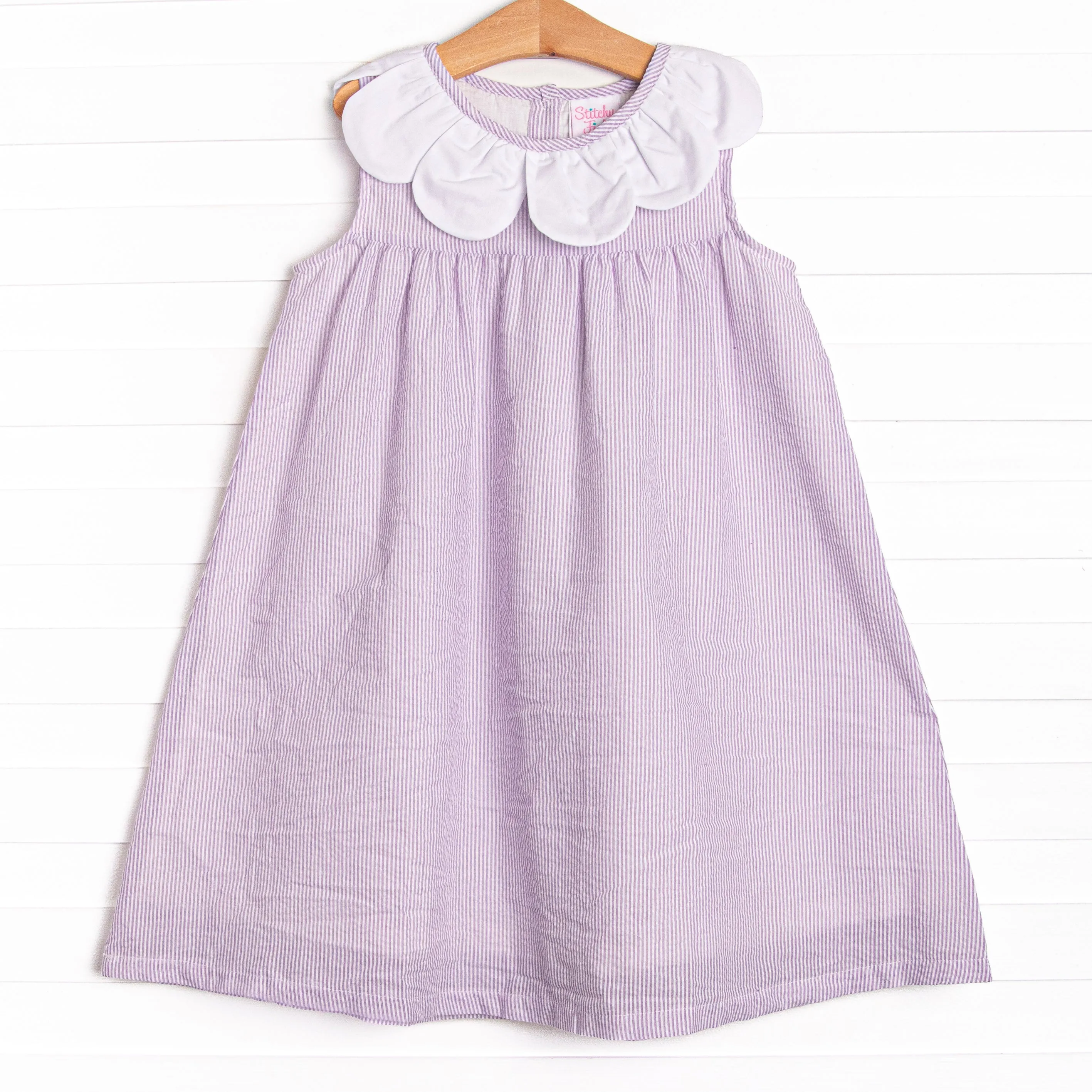 Spring Stripes Dress, Purple