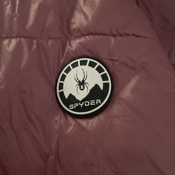 Spyder- Puffer Coat with Hood, Tulipwood, Size XL NWT