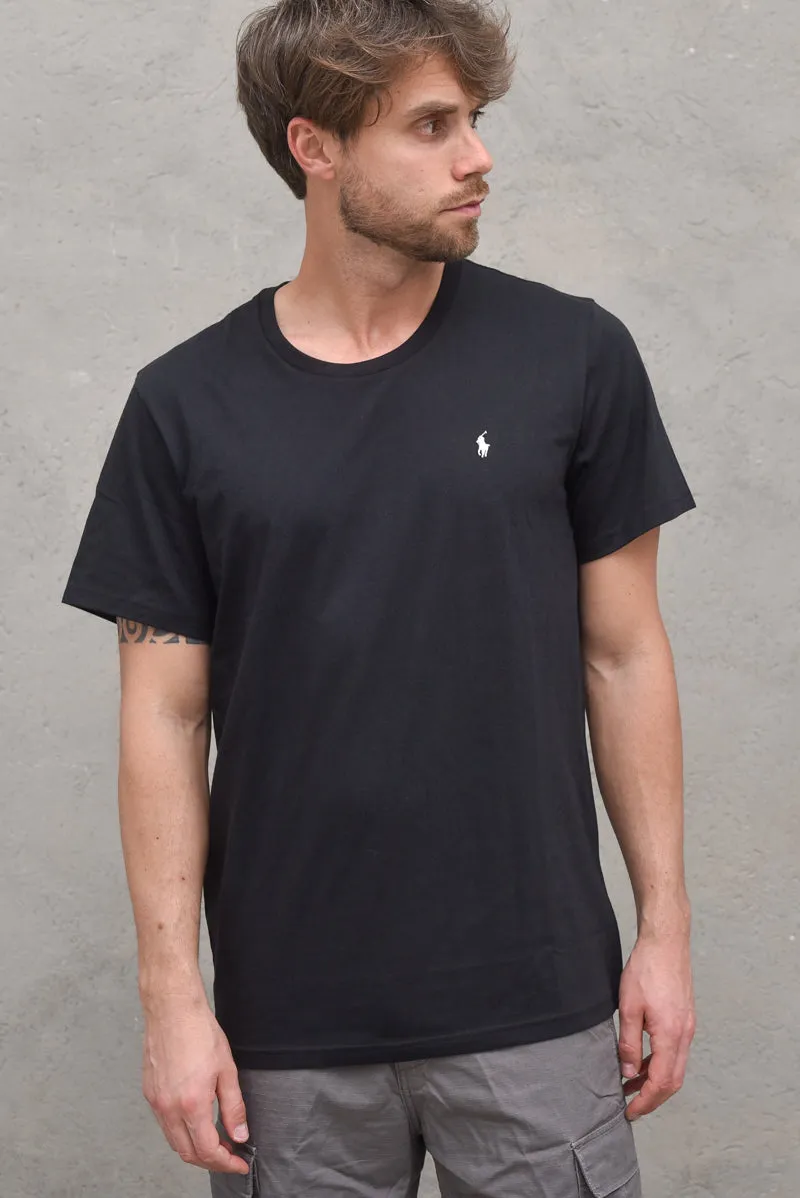 S/S Crew Sleep Top - Black