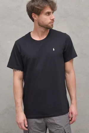 S/S Crew Sleep Top - Black