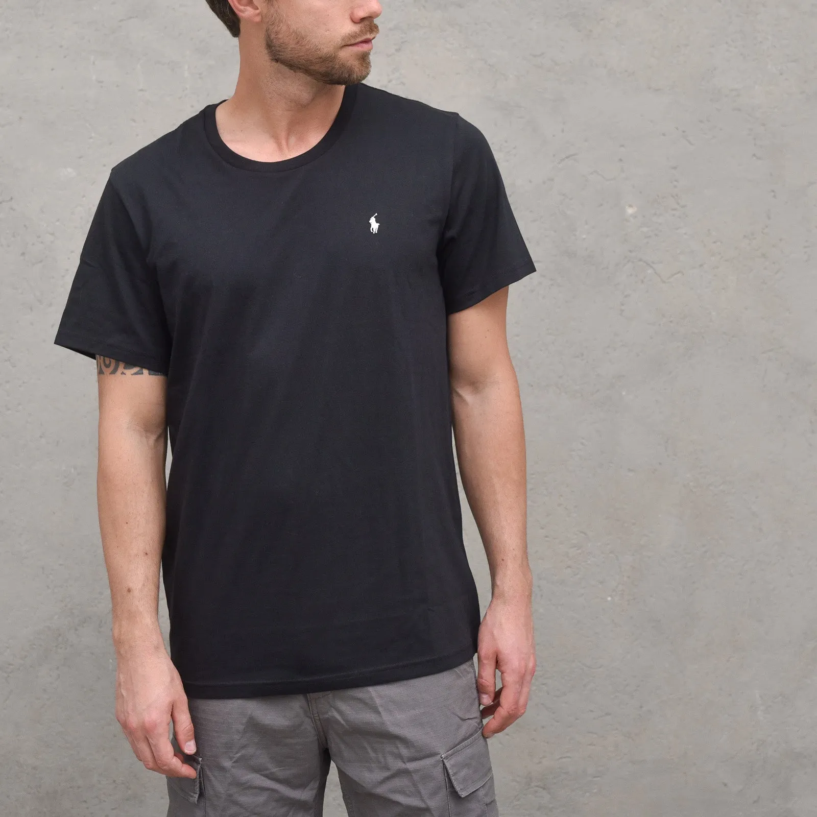 S/S Crew Sleep Top - Black