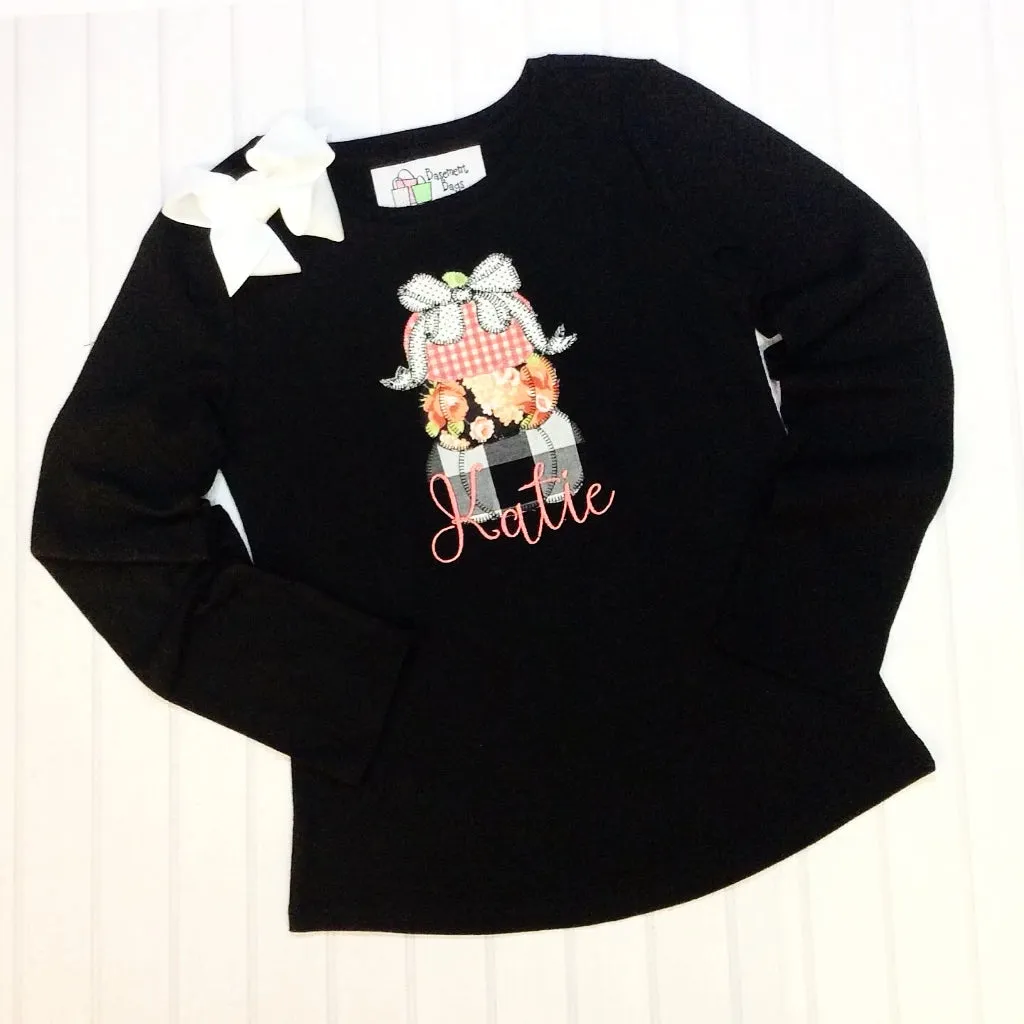 Stacked Pumpkins Girl T-Shirt