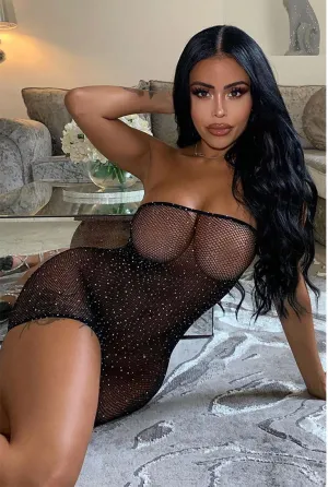 Star Shine Tube Mini Dress