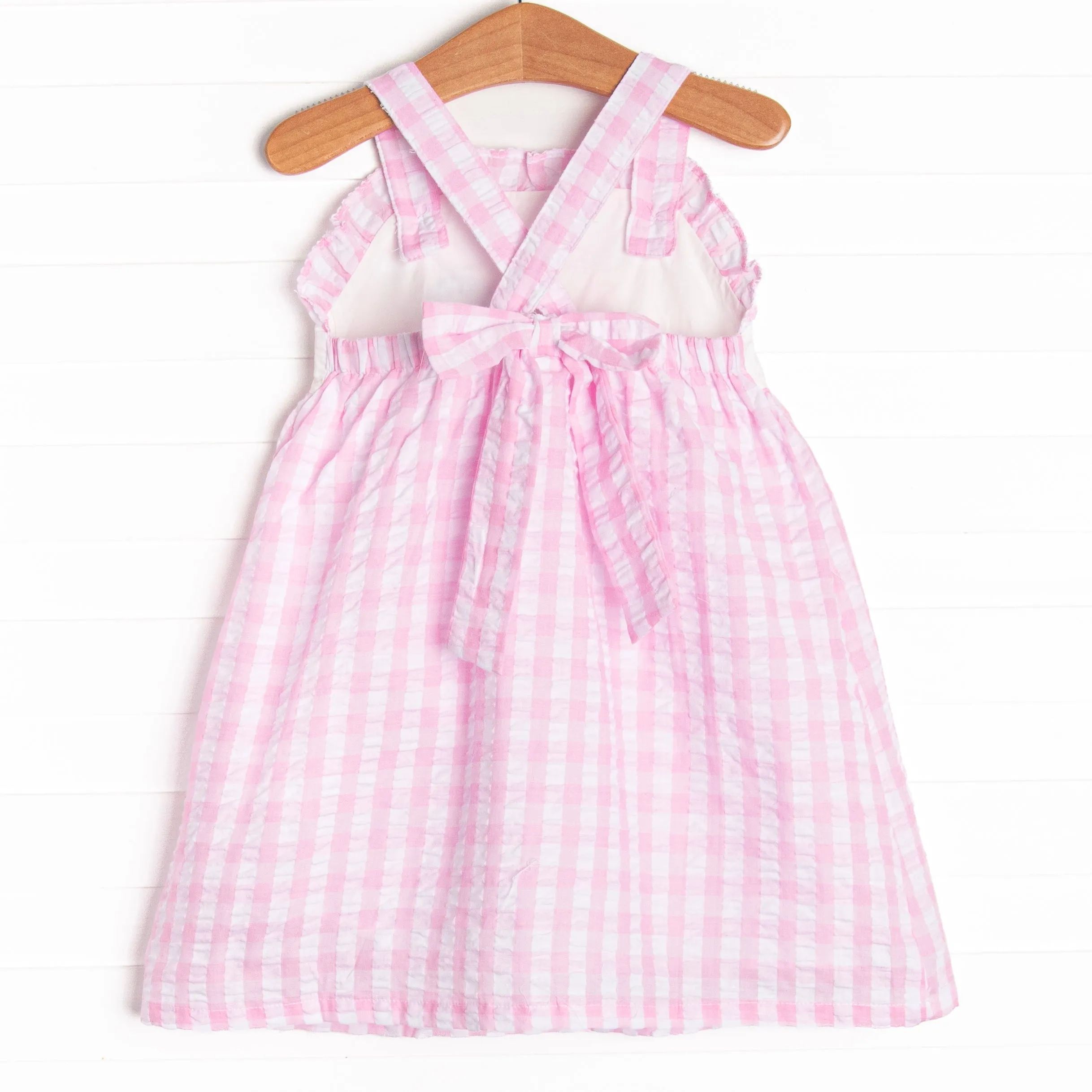 Star Student Applique Dress, Pink
