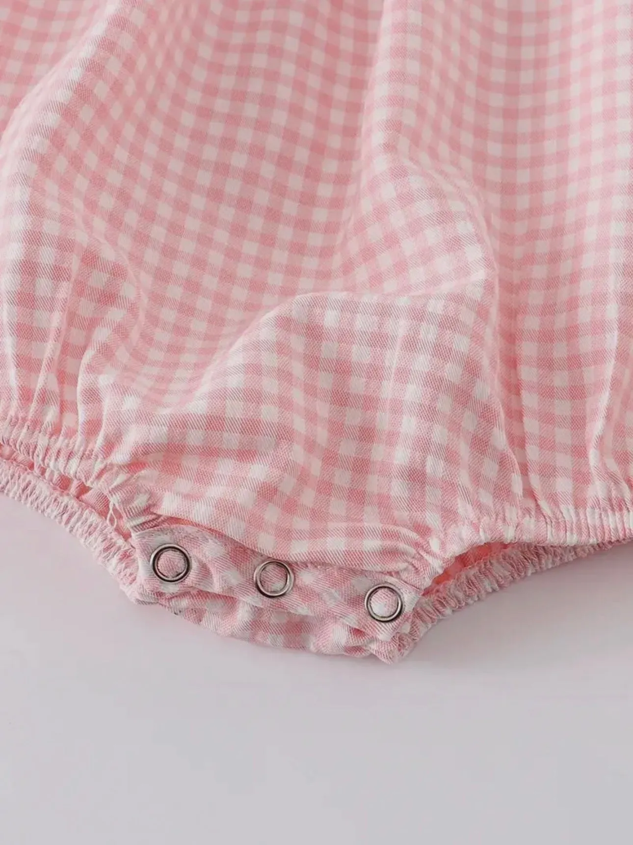Strawberry Smocked Bubble: Pale Pink Mix