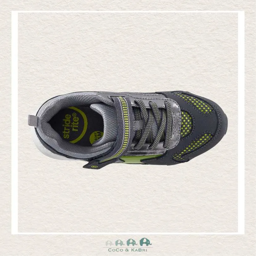 *Stride Rite Boys' Lighted Cosmic Running Shoes - Green (T2-187)