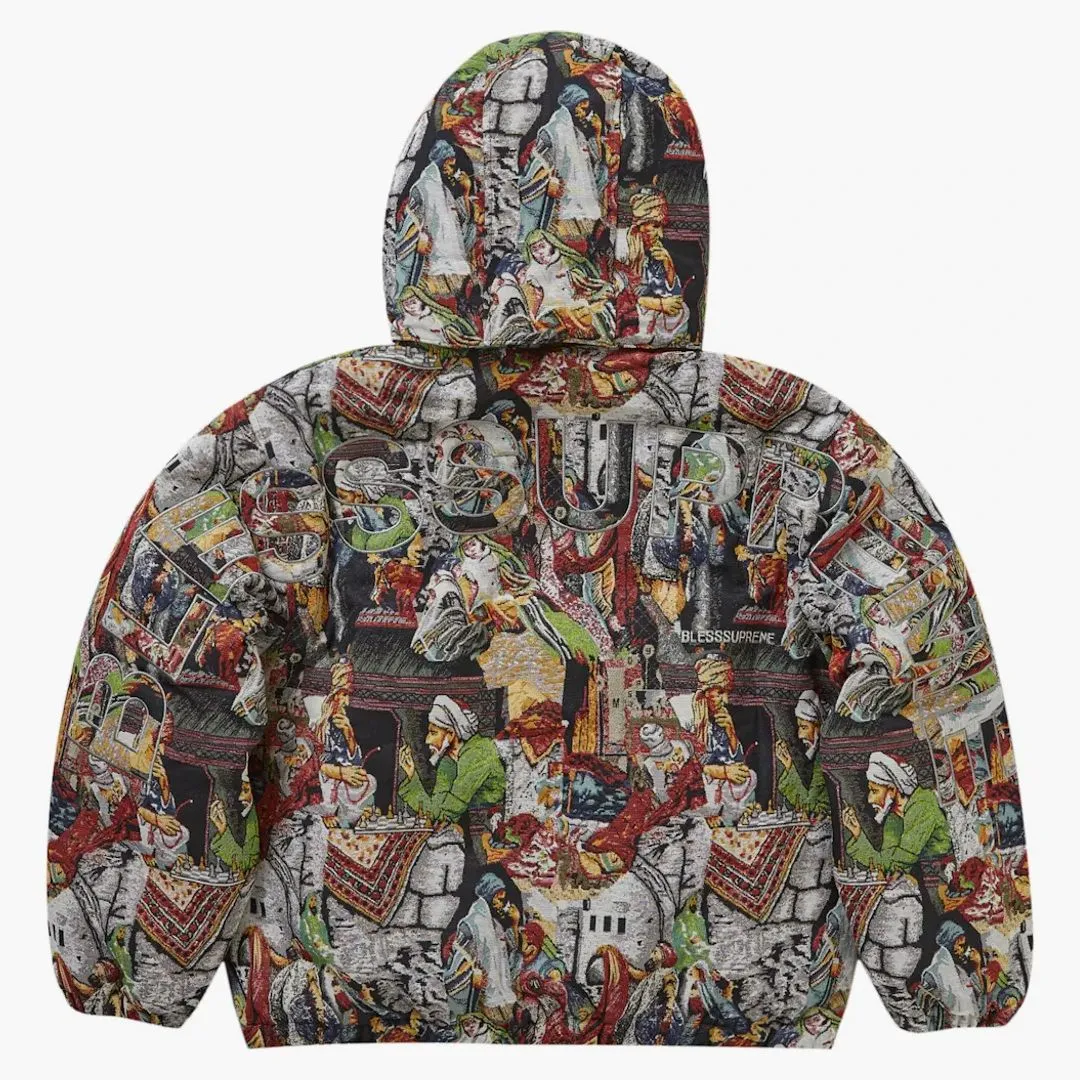 Supreme Bless Tapestry Down Puffer Jacket Multicolor