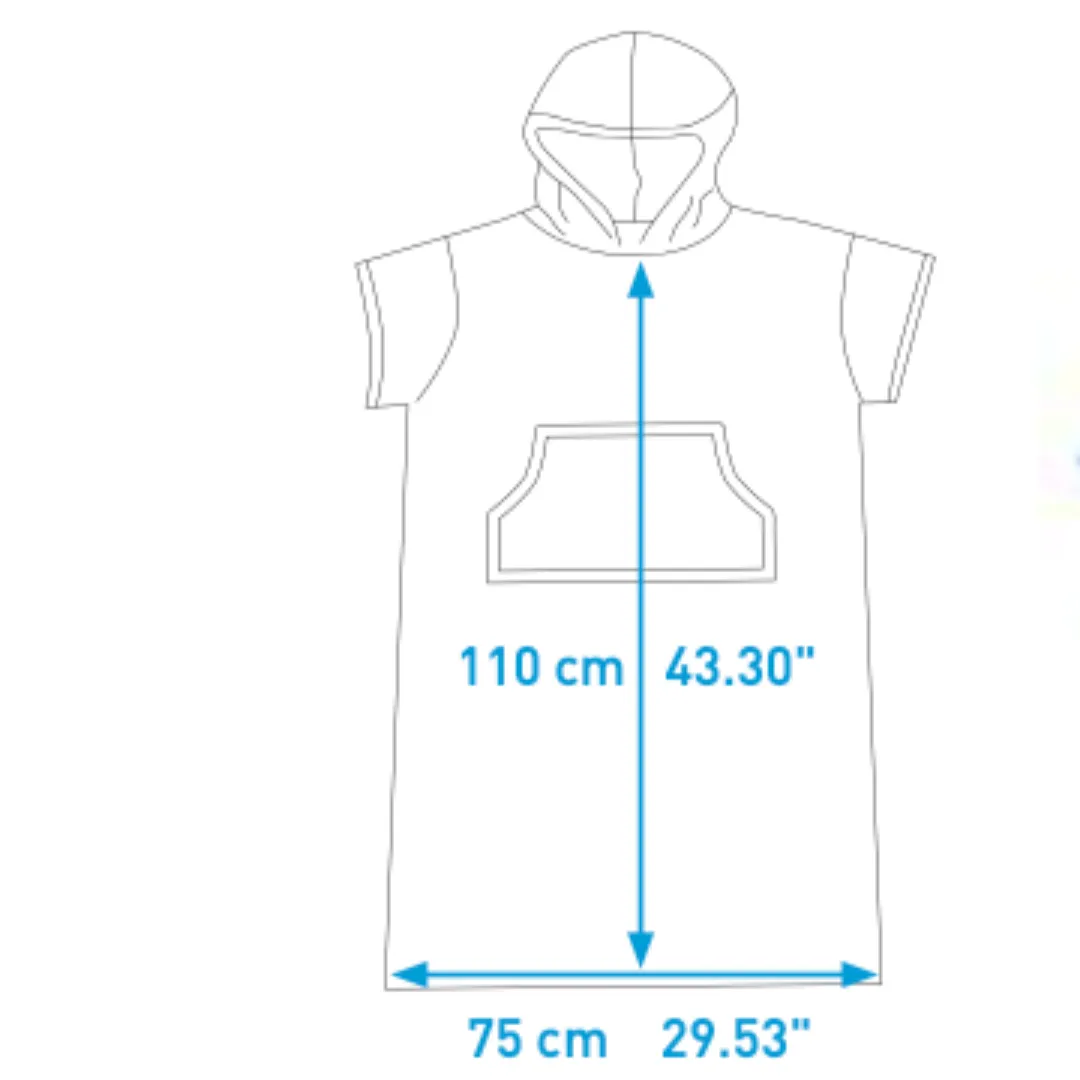 Surflogic Microfibre Hooded Towel - Blue