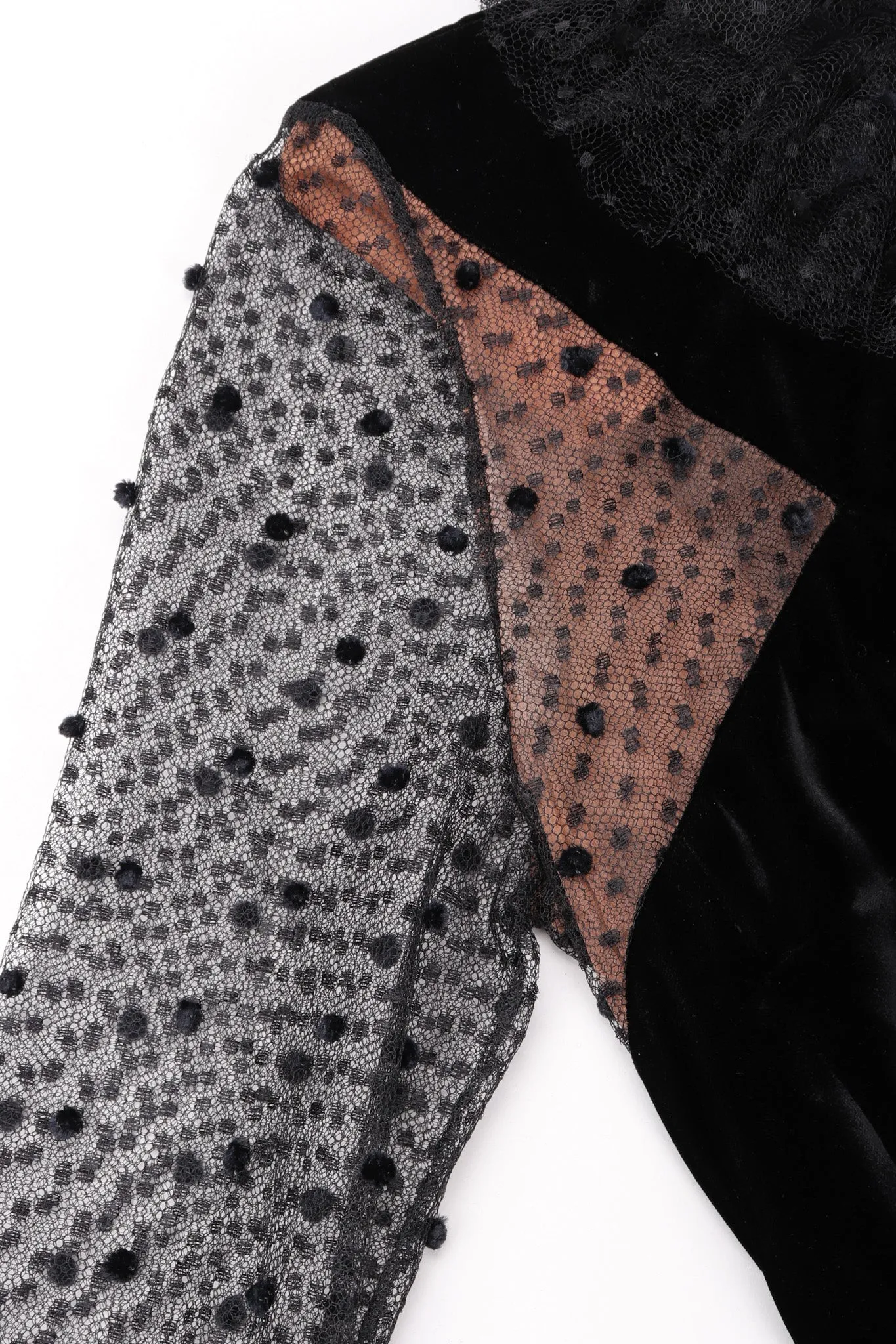 Swiss Dot Lace Cocktail Dress