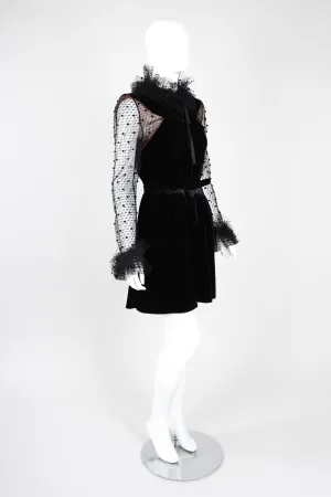 Swiss Dot Lace Cocktail Dress