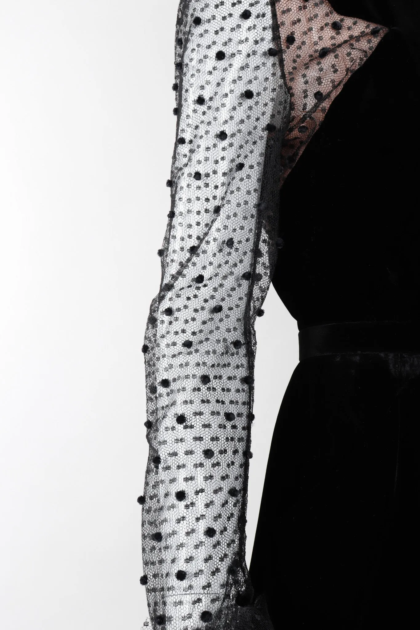 Swiss Dot Lace Cocktail Dress