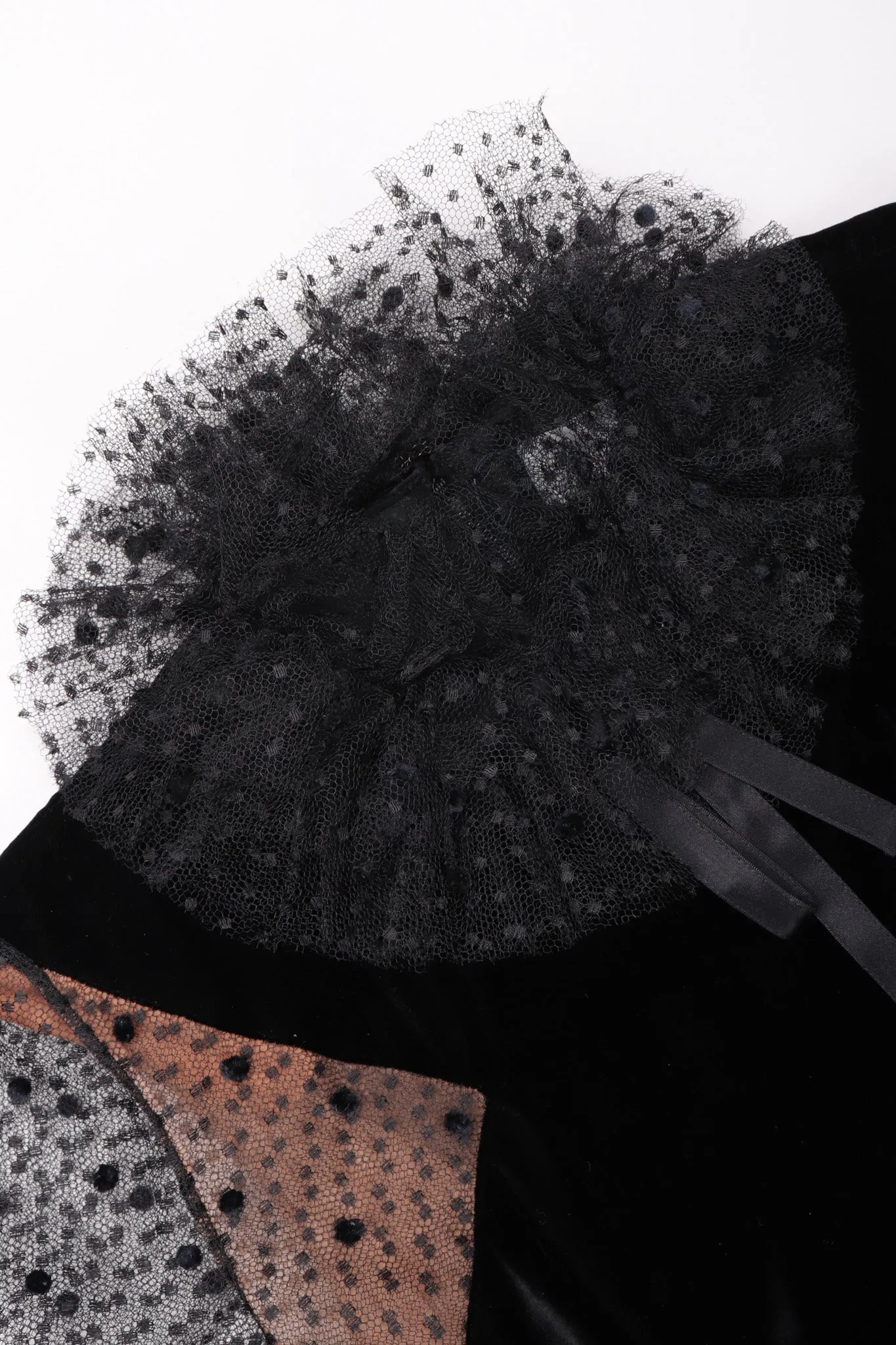 Swiss Dot Lace Cocktail Dress
