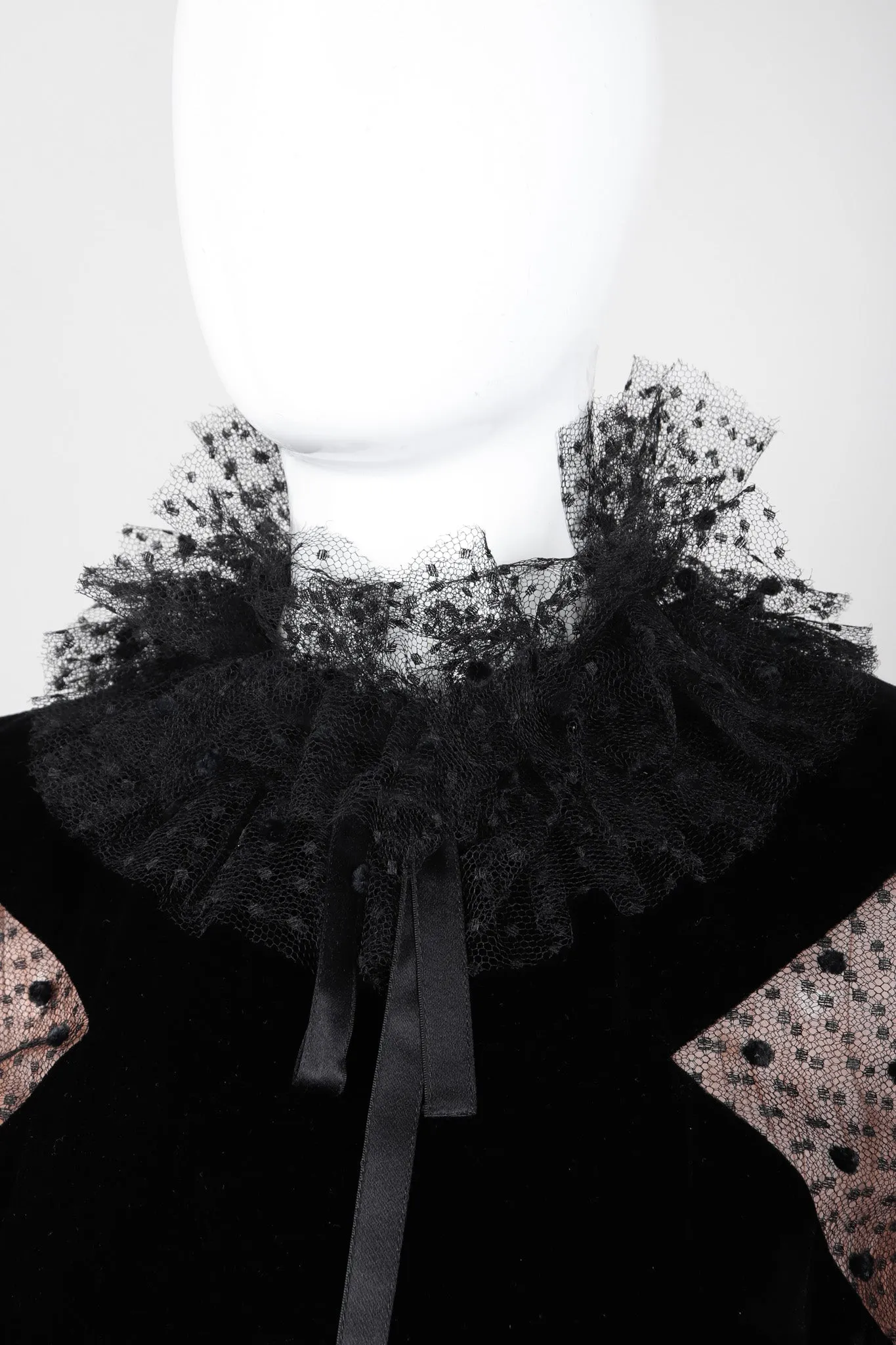 Swiss Dot Lace Cocktail Dress