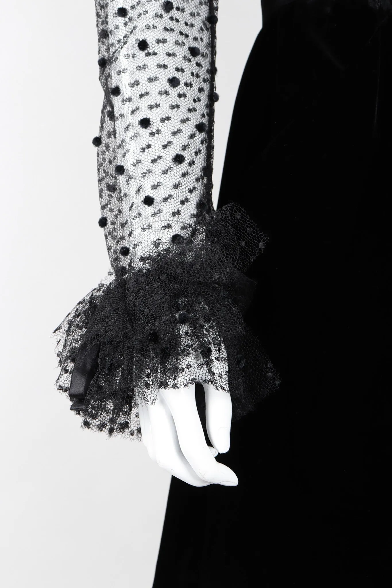 Swiss Dot Lace Cocktail Dress