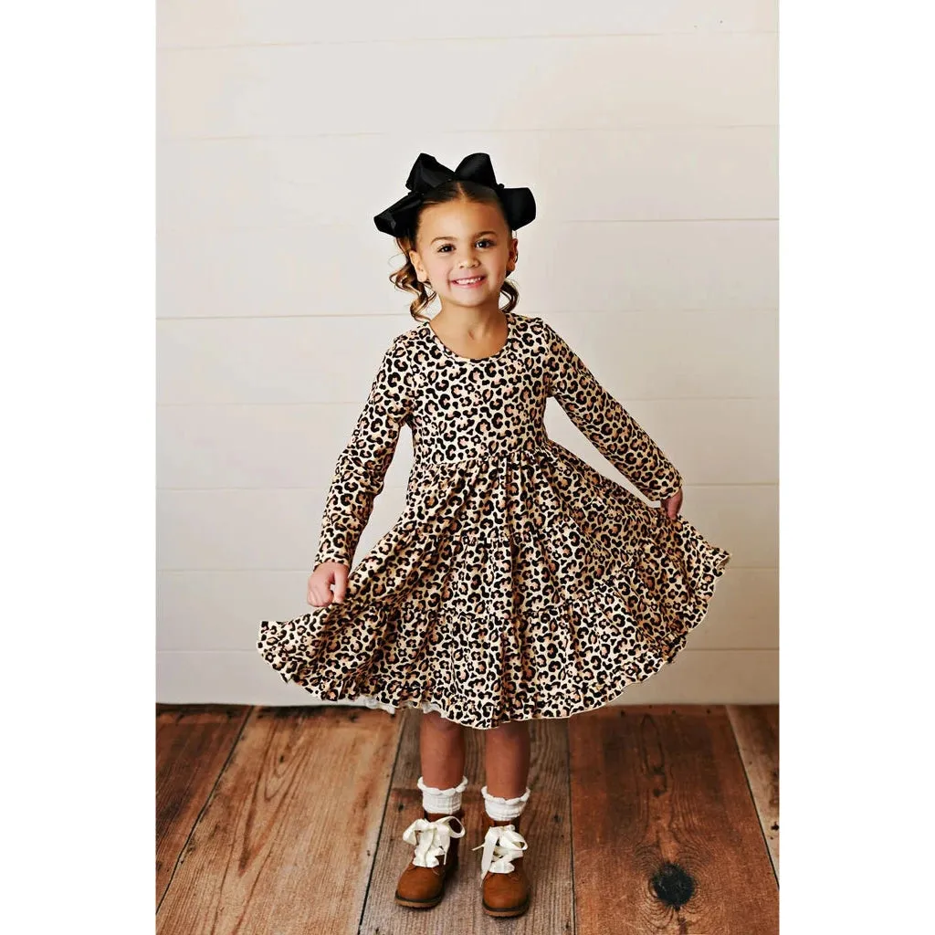 Swoon Baby Clothing Midnight Leopard Charming Dress