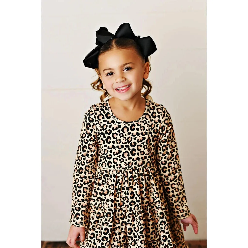 Swoon Baby Clothing Midnight Leopard Charming Dress