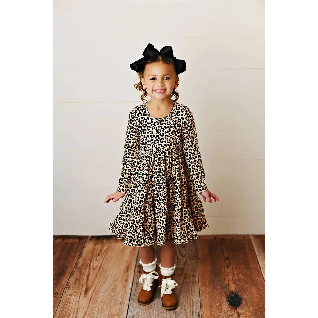 Swoon Baby Clothing Midnight Leopard Charming Dress