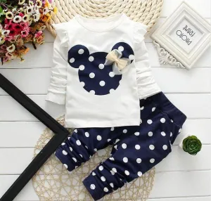 T-shirt Pants Baby Clothing Set Navy