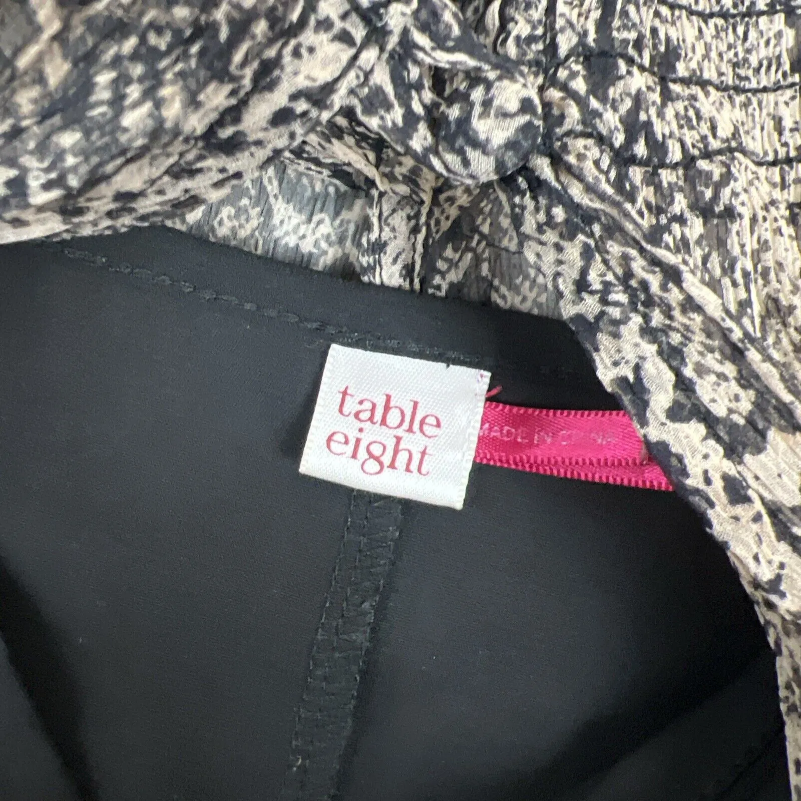 Table Eight Womens Silk sheer Top Size Medium