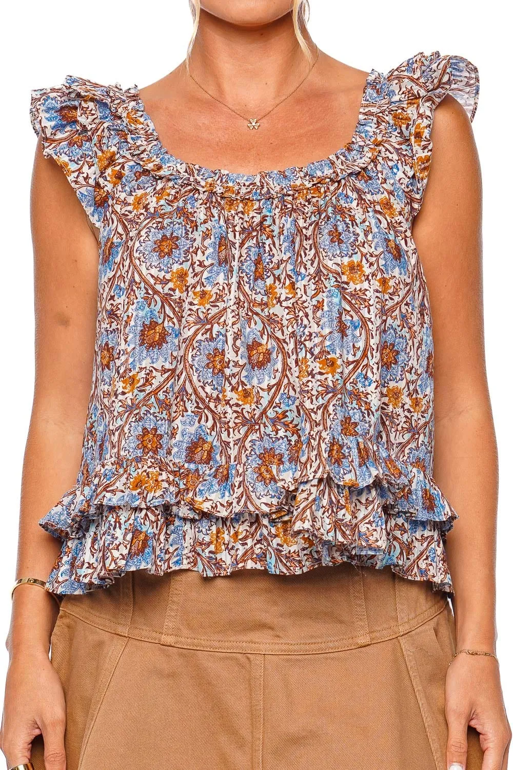 Tessa Caspia Ruffled Top