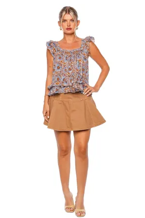 Tessa Caspia Ruffled Top
