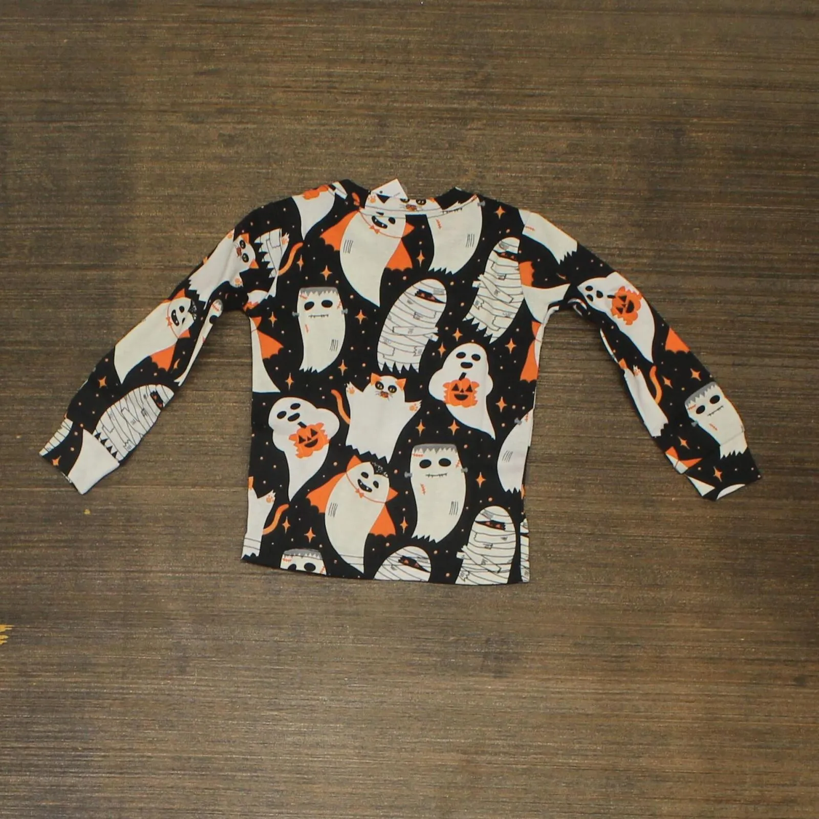 The Children's Place Baby Infant 2 Piece Pajama Set Ghosts Black 6-9 Months