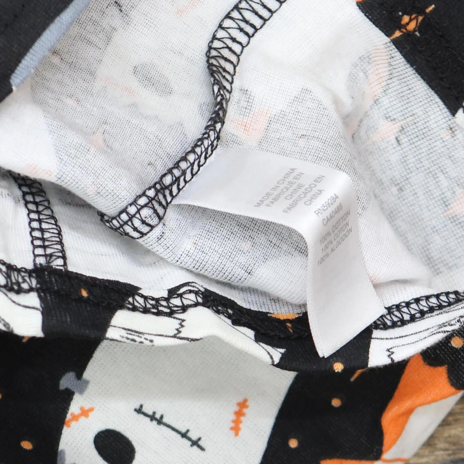 The Children's Place Baby Infant 2 Piece Pajama Set Ghosts Black 6-9 Months