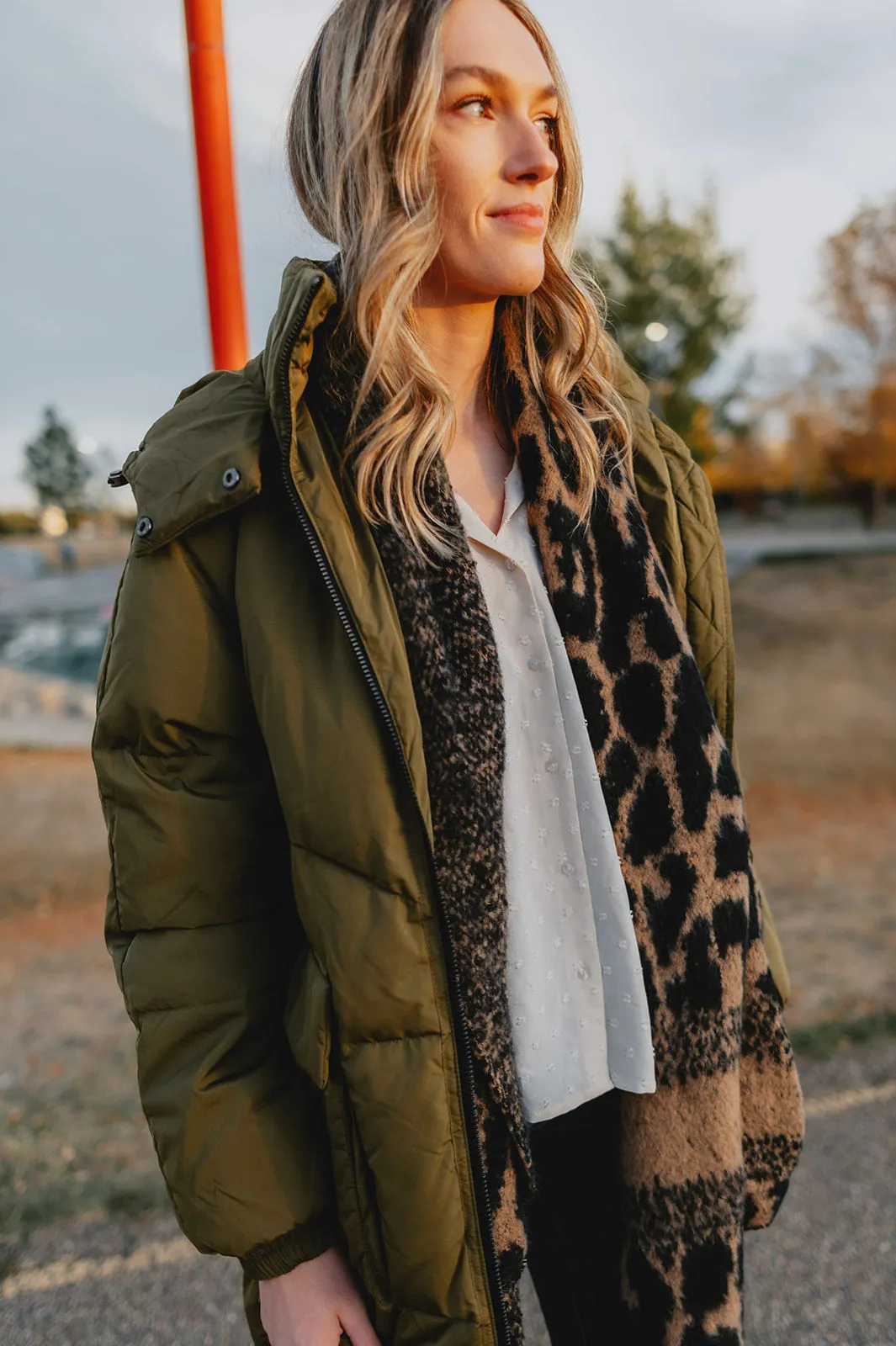 The Kae Puffer Coat - Olive