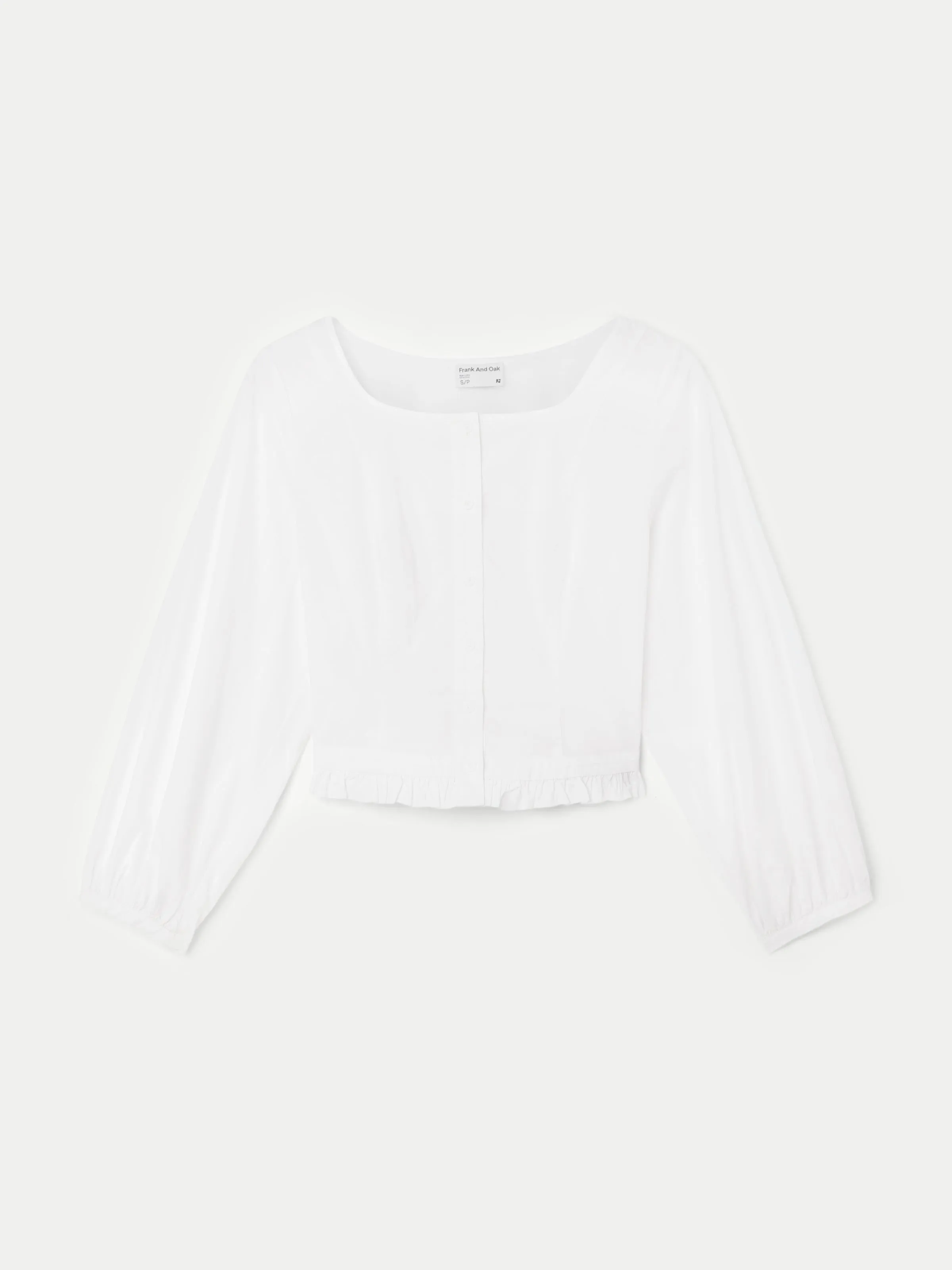 The Poplin Blouse in White