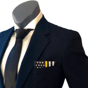 Thin Yellow Line American Flag Pocket Square