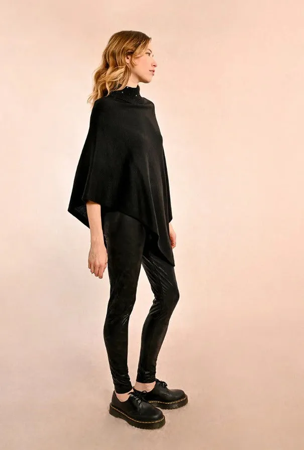 Triangle Turtleneck Poncho