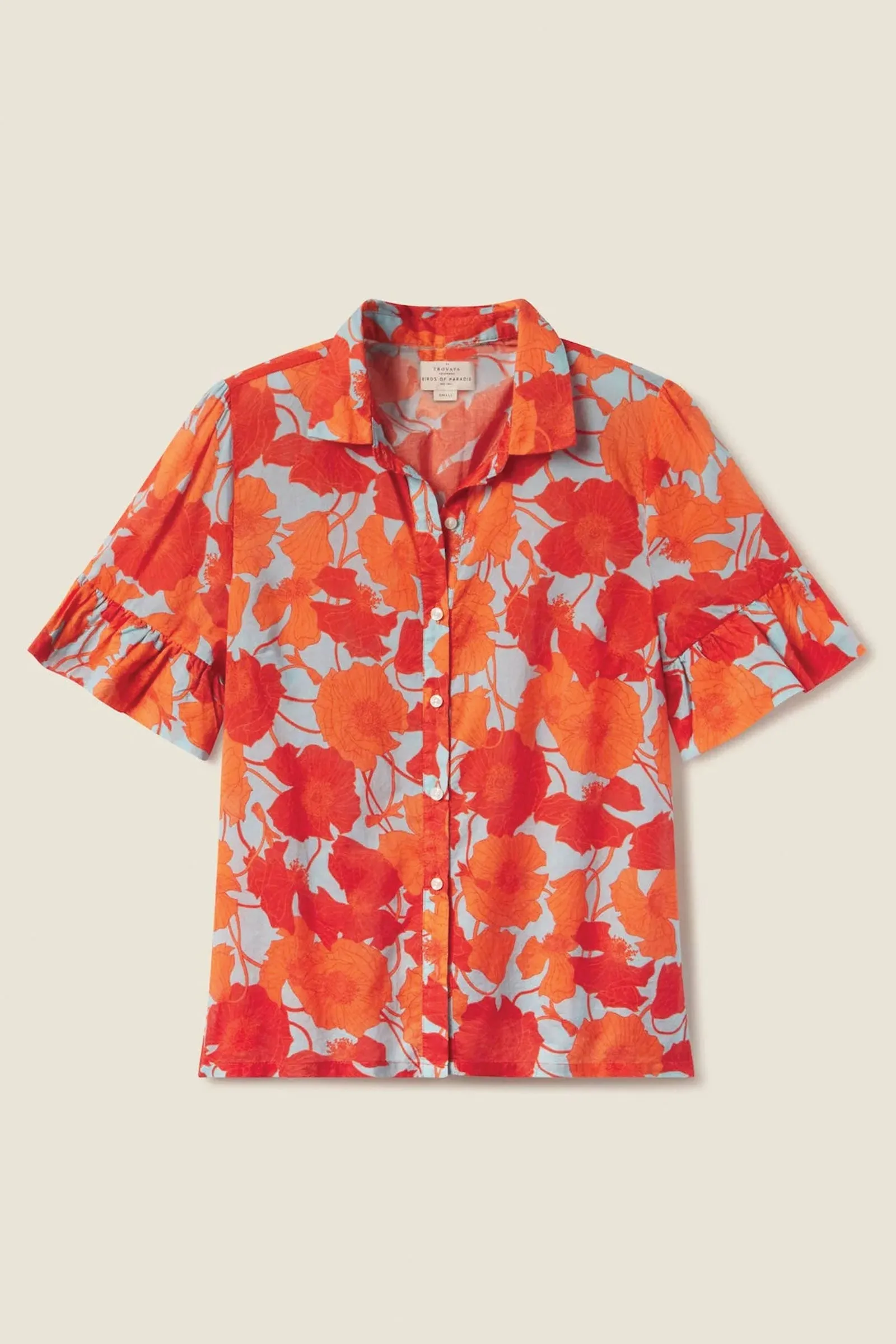 Trovata Lena Blouse in Shoreline Poppy