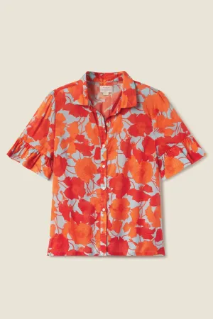 Trovata Lena Blouse in Shoreline Poppy