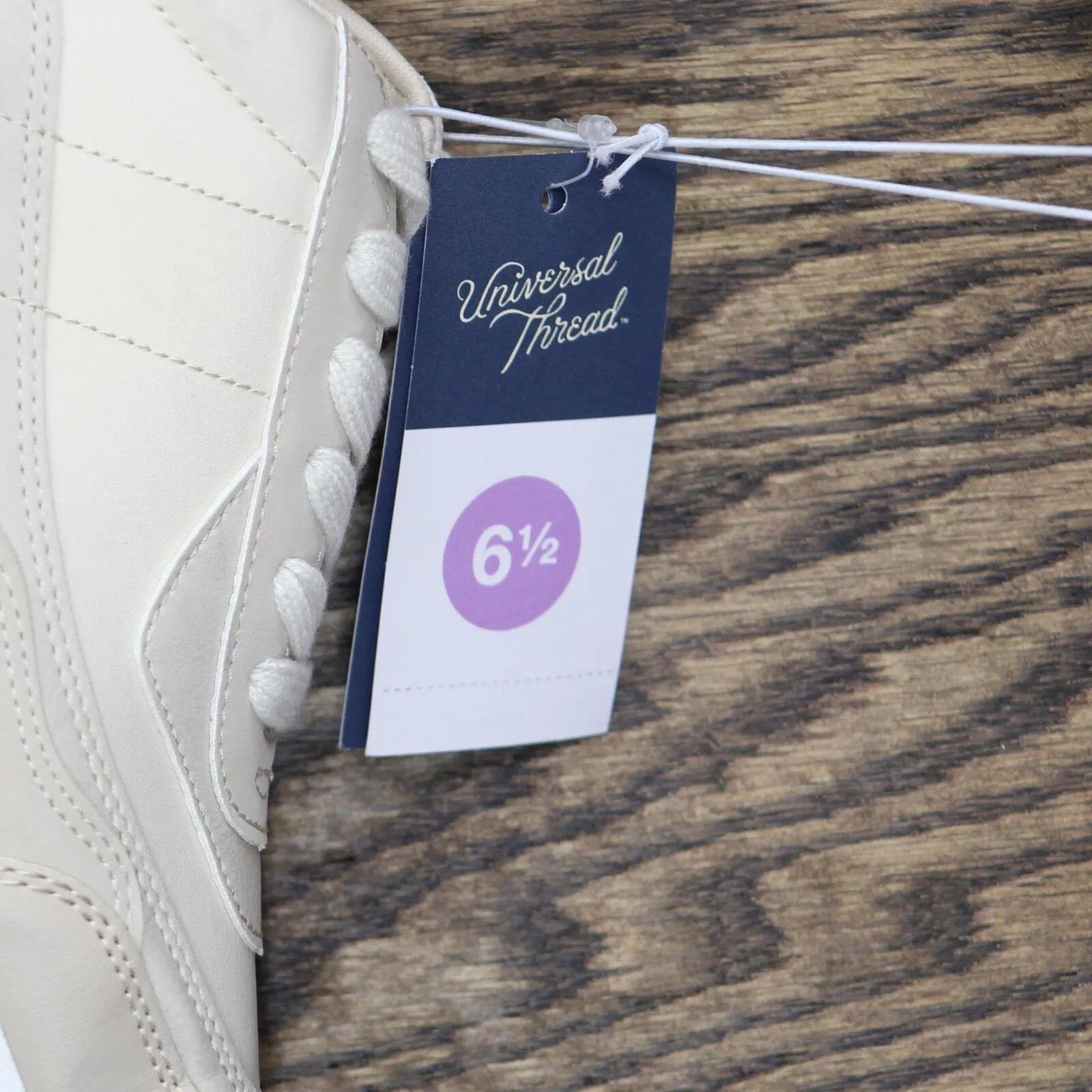 Universal Thread Courtney Sneakers Memory Foam Insole Light Beige Brown 6.5M